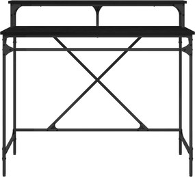 vidaXL Γραφείο Μαύρη Οξυά 100 x 50 x 90 cm Επεξεργασμένο ξύλο
