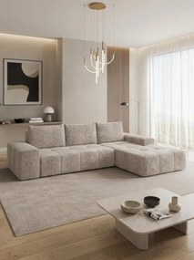Γωνιακός καναπές Tonseo L-Μπεζ-Δεξιά