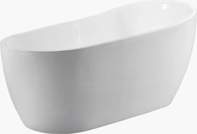Acrylux Carmel White Glossy – Μπανιέρα Ελεύθερης Τοποθέτησης 170x75