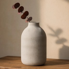 Stewehome Διακοσμητικό βάζο με κυματιστό σχέδιο και 3d εκτύπωση