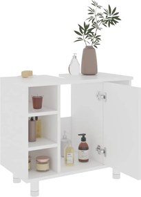vidaXL Ντουλάπι Νιπτήρα Λευκό 60 x 32 x 53,5 εκ. Επεξ. Ξύλο