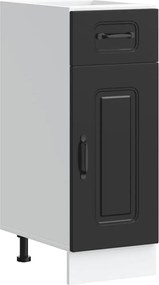 vidaXL ντουλάπι βάσης κουζίνας Kalmar Μαύρο από Επεξεργασμένο Ξύλο