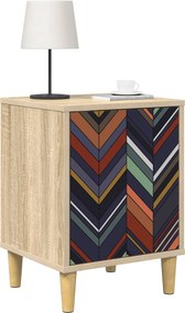 vidaXL Κομοδίνο OMMEN 2 τμχ. Sonoma Δρυς 36 x 33 x 50 εκ.