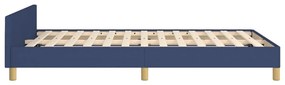 vidaXL Πλαίσιο κρεβατιού χωρίς στρώμα μπλε 120x200cm ύφασμα