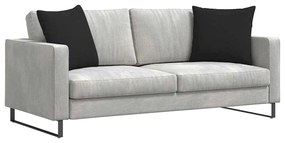 vidaXL Μαξιλάρι Καναπέ 2 pcs Μαύρο 50 x 50 cm ύφασμα