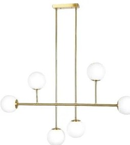 Κρεμαστό Φωτιστικό Οροφής SE 110-6 PRATO χρυσό 77-4491 Homelighting-77-4491-Χρυσό 77-4491