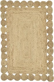 Χαλί Doze Inart μπεζ 100% γιούτα 120x80x1εκ