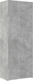 vidaXL Ντουλάπι Γκρι Σκυροδέματος 70x42,5x185 εκ. Επεξεργασμένο Ξύλο