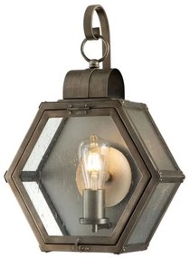 Φανάρι Απλίκα Φωτιστικό Τοίχου 1xE27 IP44 48cm Heath Quintiesse Elstead Lighting QN-HEATH-M-BU Μπρονζέ