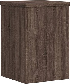 vidaXL Βάσεις Φυτών 2 Τεμ. Καφέ Δρυς 25x25x35 εκ. Επεξεργασμένο Ξύλο