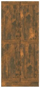vidaXL Βιβλιοθήκη Καπνιστή Δρυς 82,5x30,5x185,5 εκ. Επεξεργασμένο Ξύλο