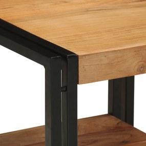 vidaXL Τραπεζάκι καφέ 40x50x38 εκ Μασίφ ξύλο ακακίας