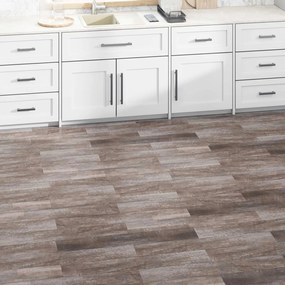 vidaXL Πλάκες Δαπέδου 36 pcs Καφέ 5,02 m² PVC