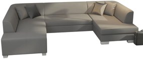 Γωνιακός καναπές Cuba-Δεξιά-Γκρι - 322.00Χ204.00Χ72.00cm