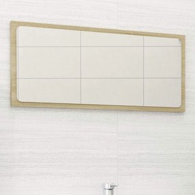 VidaXL Καθρέφτης Μπάνιου Sonoma Δρυς 80 x 1,5 x 37 εκ. Μοριοσανίδα