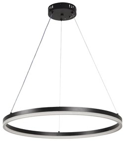 InLight Κρεμαστό φωτιστικό LED 45W 3CCT (by switch on base) D:60cm (6095-C-Black)