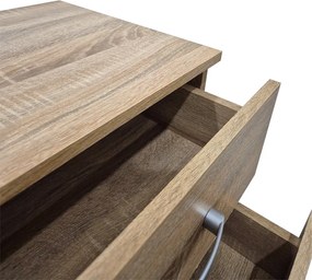 Κομοδίνο Athos pakoworld σε sonoma απόχρωση 48x40x41.5εκ