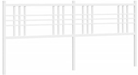 vidaXL Ανταλλακτικό κεφαλάρι Λευκό 200 εκ. Μεταλλικό