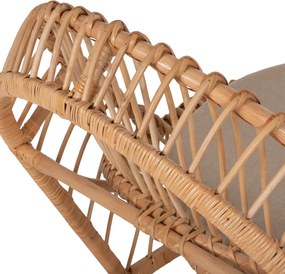 ΠΟΛΥΘΡΟΝΑ ENTROPY HM9840.01 RATTAN ΦΥΣΙΚΟ ΜΕ ΕΚΡΟΥ ΜΑΞΙΛΑΡΙ 80x97x85Υεκ.