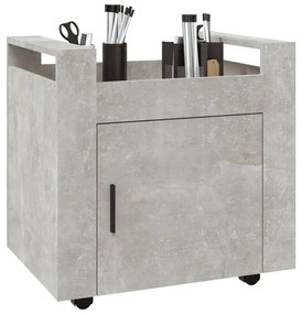 vidaXL Γραφείο Τρόλεϊ Γκρι Σκυρ. 60x45x60 εκ. από Επεξεργασμένο Ξύλο