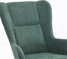 Κουνιστή Πολυθρόνα Μπουκλέ (69x93x101) Spitishop Ancona Green