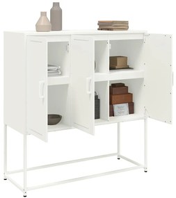 vidaXL Ντουλάπι Λευκό 100,5x39x107 εκ. Ατσάλινος