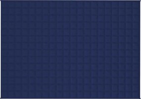 vidaXL Κουβέρτα Βαρύτητας Μπλε 138 x 200 εκ. 6 κ. Υφασμάτινη