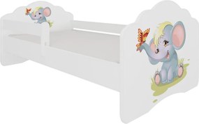 Παιδικό Κρεβάτι Leomari I-Elephant-Με προστατευτικό-160 x 80