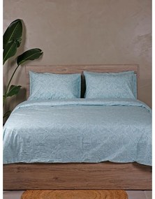 Σετ Σεντόνια Cotton Feelings 2040 Aqua Υπέρδιπλο με λάστιχο (170x205+30)