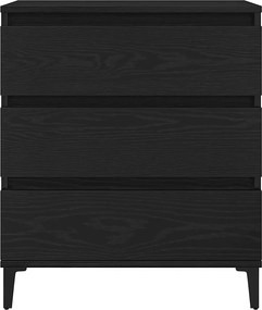 vidaXL Πλαϊνό γραφείο Μαύρη Οξυά 60 x 35 x 70 cm Επεξεργασμένο ξύλο