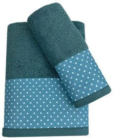 Πετσέτες Παιδικές Paolina 994-991 (Σετ 2τμχ) Petrol Astron Towels Set 30x50cm 100% Cotton