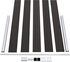 vidaXL Πάνελ Περίφραξης Μαύρο 180 x 105 εκ. από WPC