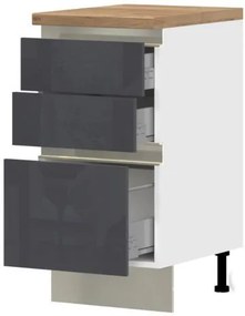 Επιδαπέδιο ντουλάπι Trinity R45-3M BOX-Anthraki Gualistero - 45.00Χ58.00Χ90.50cm