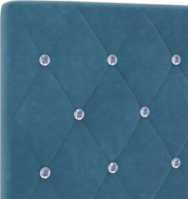 vidaXL Κεφαλάρι Σκούρο Μπλε 80 cm Βελούδο