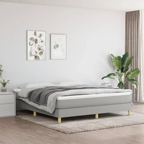 ΚΡΕΒΑΤΙ BOXSPRING ΜΕ ΣΤΡΩΜΑ ΑΝΟΙΧΤΟ ΓΚΡΙ 180X200 ΕΚ. ΥΦΑΣΜΑΤΙΝΟ 3144191