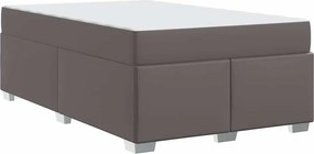 vidaXL Σκελετός Κρεβατιού με στρώμα Γκρι 120 x 200 cm ύφασμα