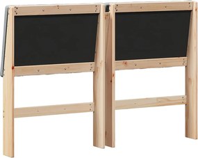 vidaXL Ταπετσαρισμένο κεφαλάρι Ανοιχτό γκρι 135 cm