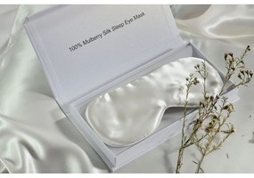 Μάσκα Ύπνου 98-0094 Από Μετάξι 100% White Down Town