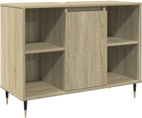 vidaXL Ντουλάπι Μπάνιου Sonoma Δρυς 80 x 33 x 60 εκ. από Επεξεργ. Ξύλο