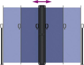 vidaXL Σκίαστρο Πλαϊνό Συρόμενο Μπλε 180 x 600 εκ.
