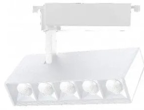 Σποτ Φωτιστικό Μονοφασικής Ράγας 20W IP20 3CCT Inlight-T1-05800-White-Λευκό T1-05800-White