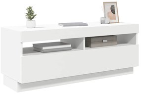 vidaXL Έπιπλο Τηλεόρασης με LED Λευκό 100 x 35 x 40 εκ.
