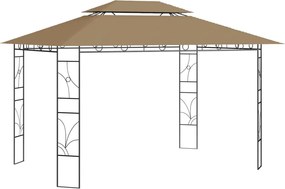 vidaXL Κιόσκι Taupe 4 x 3 x 2,7 μ. 160 γρ./μ²