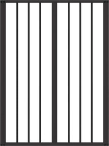 vidaXL Πόρτα Σκύλου 10 pcs Μαύρο 60 x 80 cm Επικαλυμμένος Χάλυβας