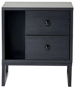 Κομοδίνο Glimmer 241NRD1411 45,2x29,5x50cm Black