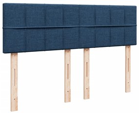 ΚΡΕΒΑΤΙ BOXSPRING ΜΕ ΣΤΡΩΜΑ ΜΠΛΕ 160X200 ΕΚ. ΥΦΑΣΜΑΤΙΝΟ 3289425