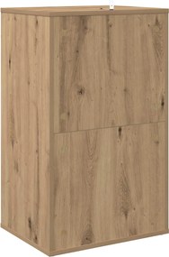 vidaXL Ντουλάπι δίσκων βινυλίου Artisan Δρυς 44,5 x 36,5 x 74,5 εκ