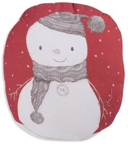 Μαξιλάρι Διακοσμητικό Χριστουγεννιάτικο (Με Γέμιση) Snowman Red Nef-Nef 40Χ40 40x40cm