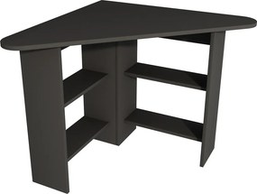 Stewehome Γωνιακό Γραφείο Υπολογιστή με Ράφια 80x80x73.8 cm