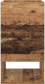 vidaXL End Table Παλιό ξύλο 30 x 30 x 56 εκ. Επεξεργασμένο ξύλο